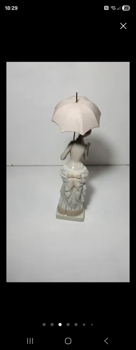 Figura porcelana DAO dama con sombrilla