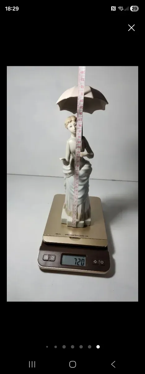 Figura porcelana DAO dama con sombrilla