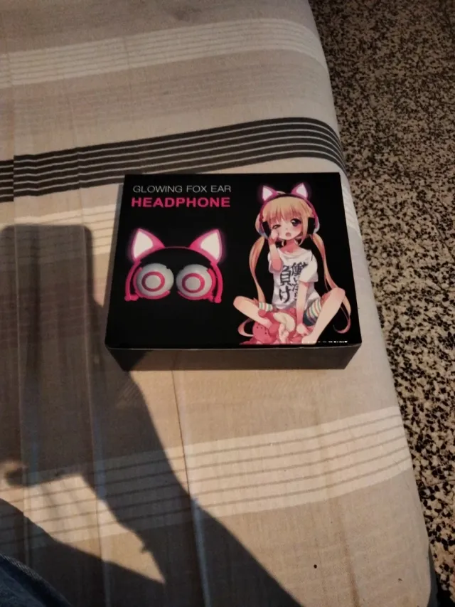 Auriculares Zorro Rosa y Negro