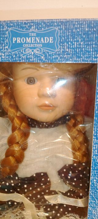 Coppia di Bambole in Porcellana vintage.