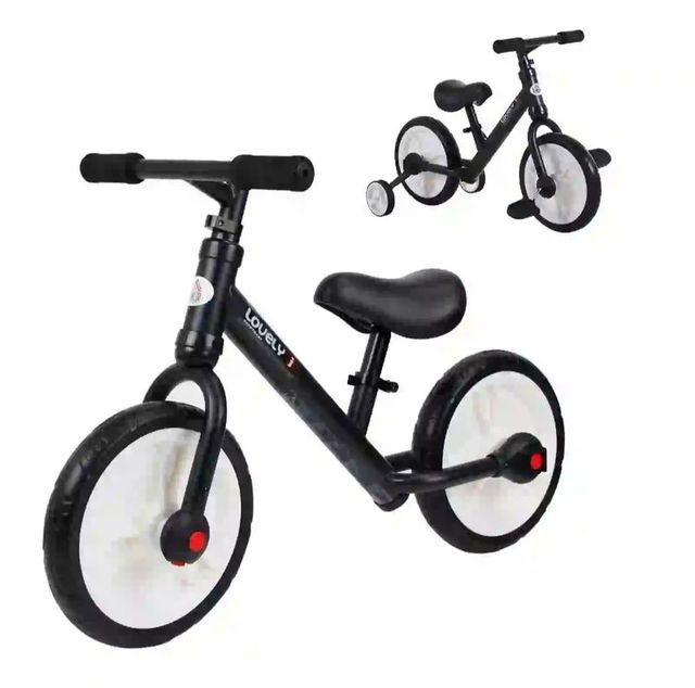 Bicicleta infantil negra