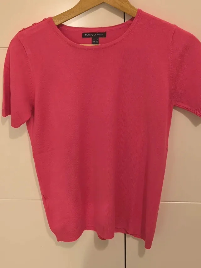 Camiseta punto Mango Talla S