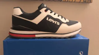 Zapatillas Levi's Azul y Blanco Talla 45