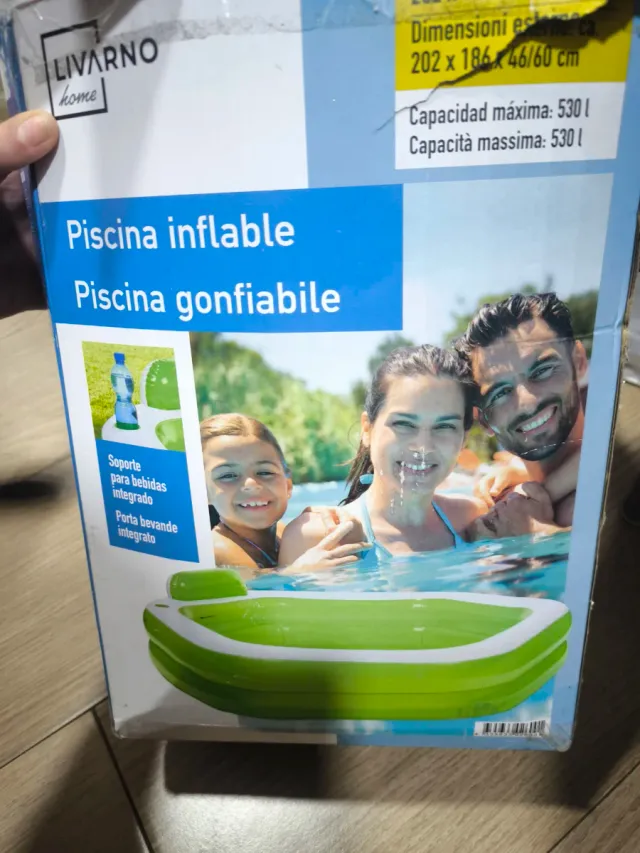 Piscina Hinchable Lidl Livarno 202x186x60cm