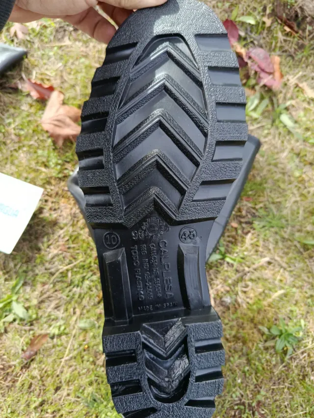 Botas de agua de goma