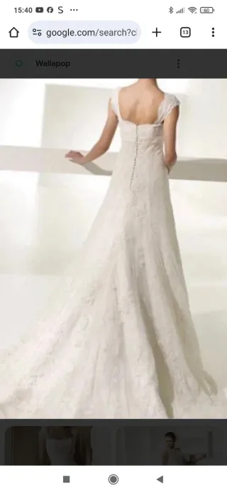Vestido de Novia Pronovias Blanco. Mido 167.