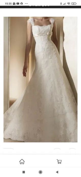 Vestido de Novia Pronovias Blanco. Mido 167.