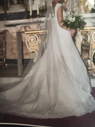 Vestido de Novia Pronovias Blanco. Mido 167.