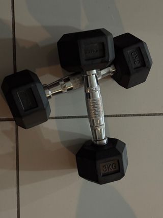 Mancuernas Hexagonales 3kg (2 unidades)