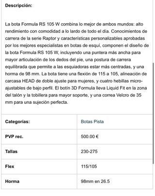 Botas de esquí HEAD Formula 105 RS