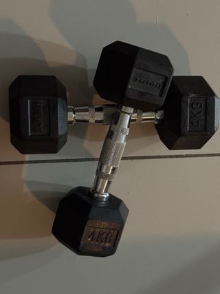 Mancuernas Hexagonales 4kg (2 unidades)