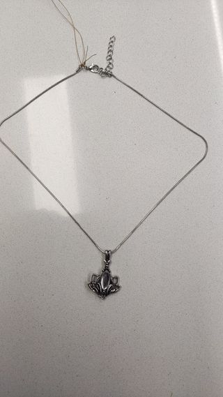 Collar Plata Flor de Loto Elegante