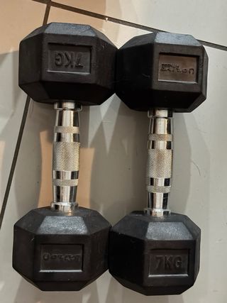Mancuernas Hexagonales 7Kg (2 unidades)