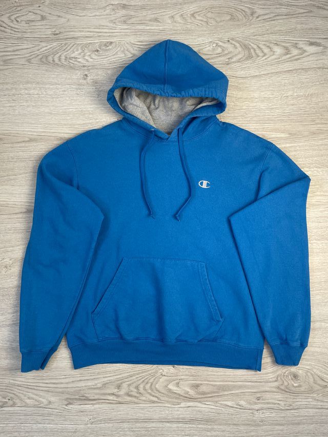 Felpa oversize Y2K con ricamo Champion Blue