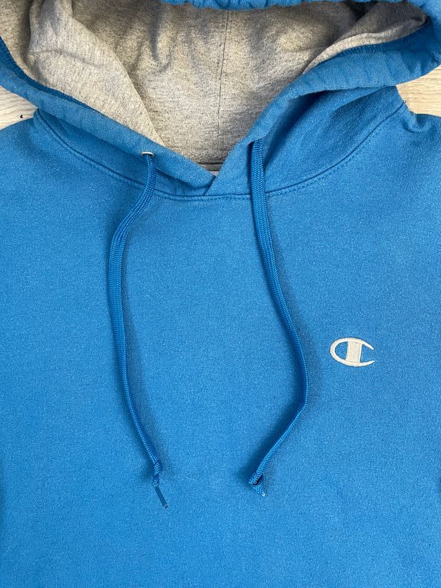 Felpa oversize Y2K con ricamo Champion Blue