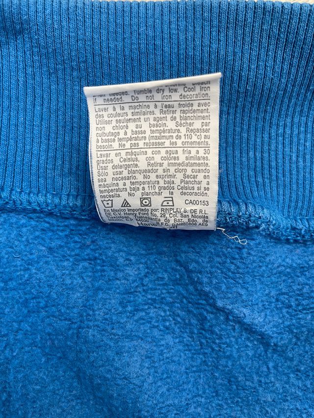 Felpa oversize Y2K con ricamo Champion Blue