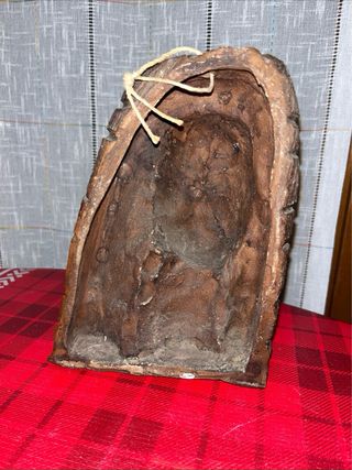 Scultura testa donna terracotta 19x14x8cm