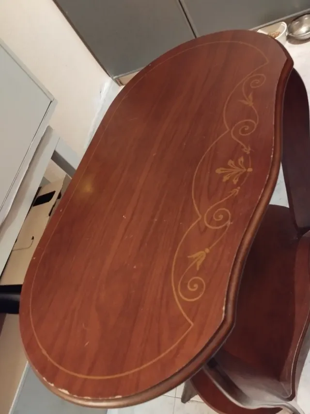 Mesita auxiliar madera vintage