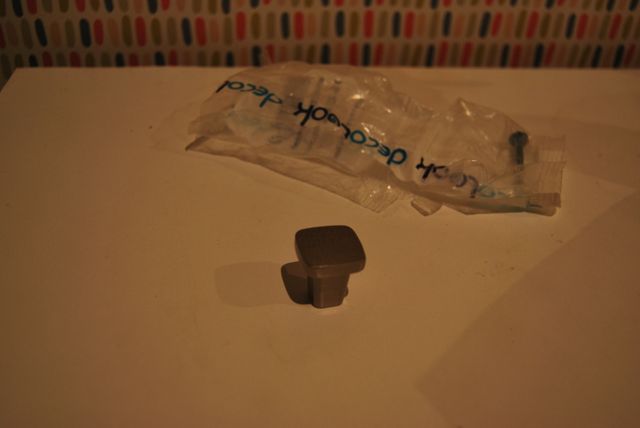 Pomos níquel cepillado 22x22 mm