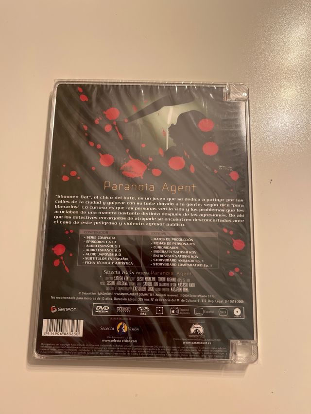 Paranoia Agent Serie Completa Anime DVD