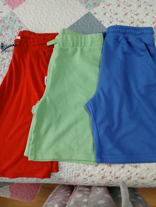 Lote 3 Pantalones cortos niño/niña (3 uds) 12-14