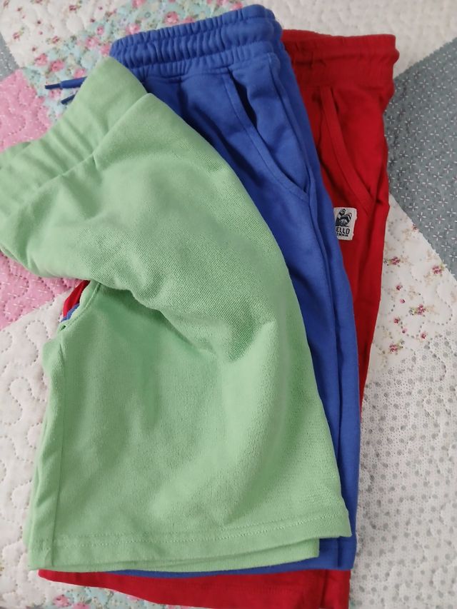 Lote 3 Pantalones cortos niño/niña (3 uds) 12-14