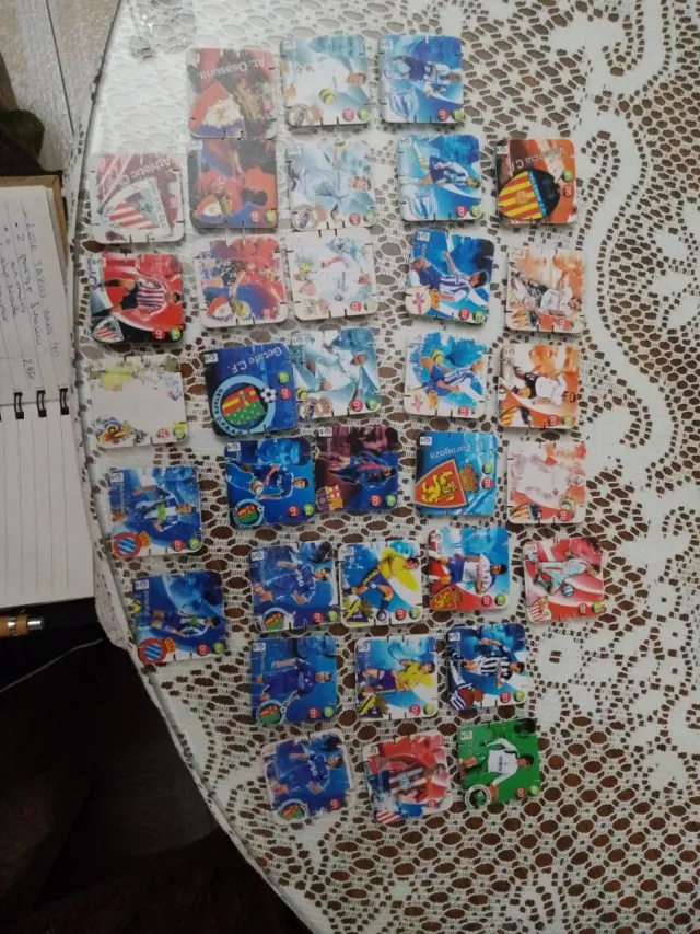 Tazos de fútbol varios equipos