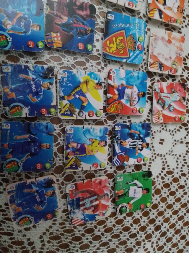 Tazos de fútbol varios equipos