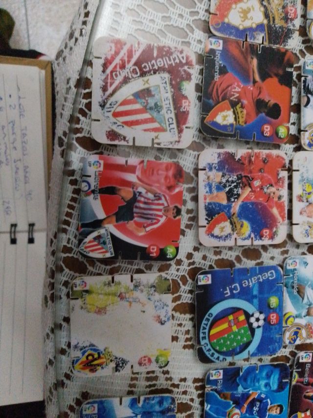 Tazos de fútbol varios equipos