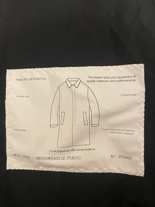 Chubasquero azul oscuro