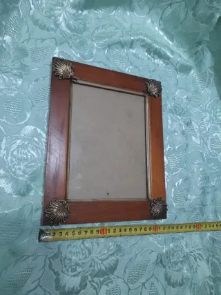 Cornice da tavolo legno e metallo