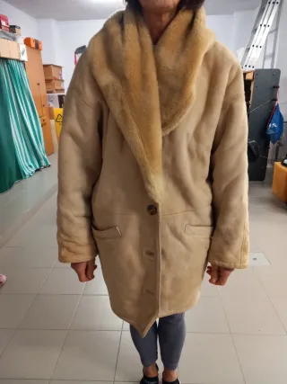 Montone da donna beige/marrone