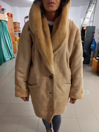 Montone da donna beige/marrone