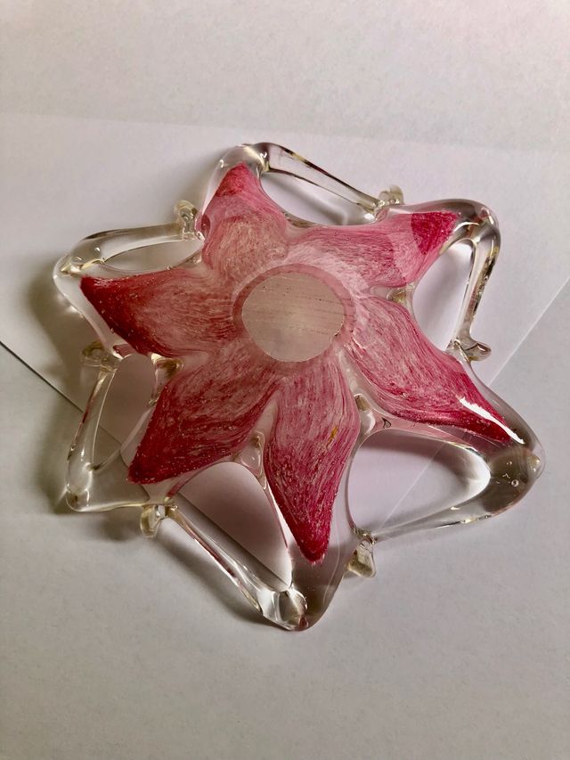 Soprammobile Vetro Murano Rosa