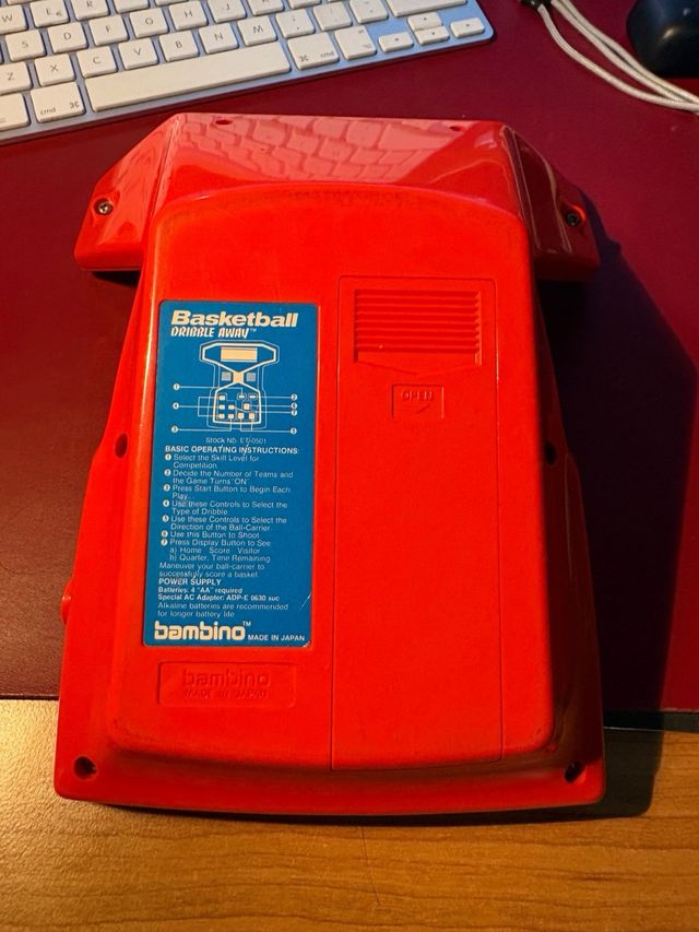 Consola Bambino Basketball Roja Años 70 