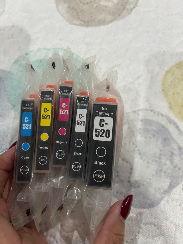 Cartuchos Tinta Canon C-521 y C-520