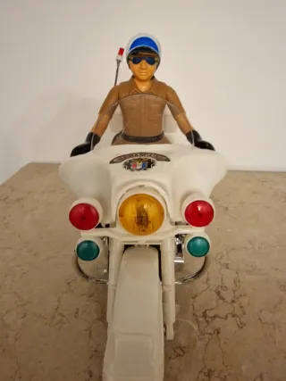 Moto polizia giocattolo vintage
