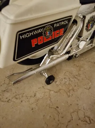 Moto polizia giocattolo vintage