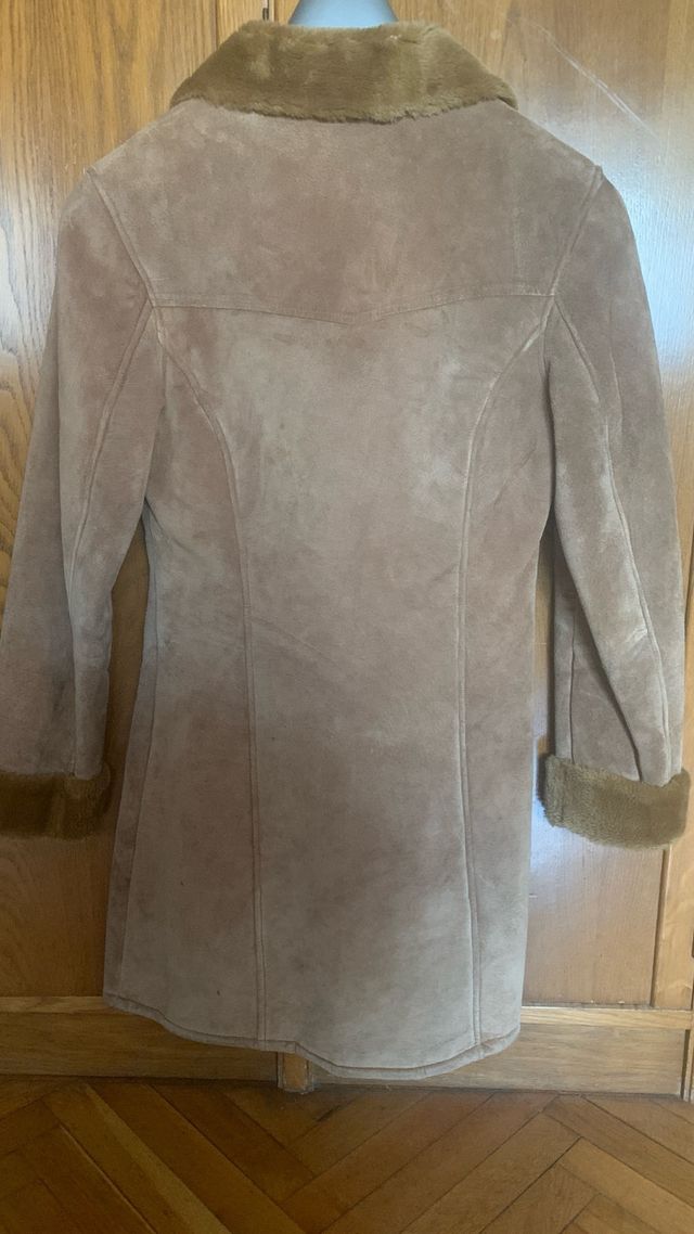 Abrigo de piel EW marrón