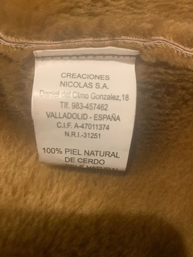 Abrigo de piel EW marrón