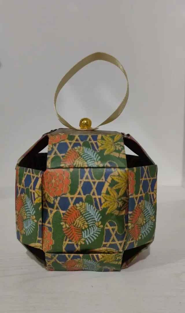 Sfera Origami Decorazione Natalizia