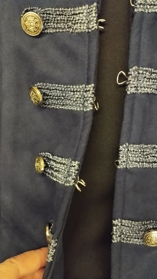 Chaqueta militar azul marino talla M