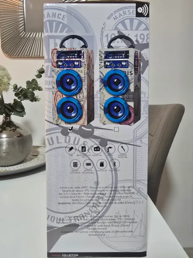 Altavoz Bluetooth y Karaoke Go Rock