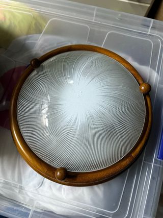 Plafón de techo madera y cristal