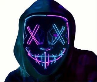 Máscara LED Halloween Carnaval
