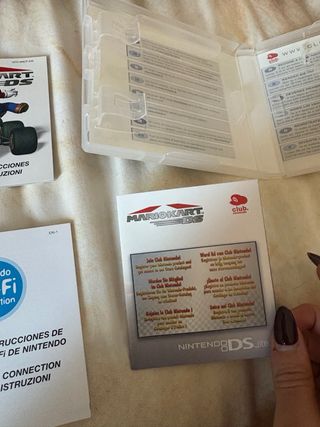 Mario Kart DS Nintendo Caja Juego e instrucciones