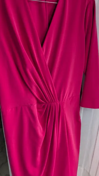 Vestido Evento Fucsia Talla S