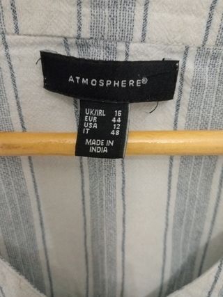 Camisa Atmosphere Rayas Talla 44