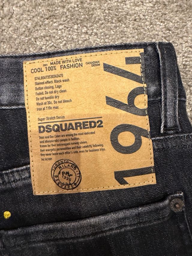 Dsquared2 Jeans negros con Pintura