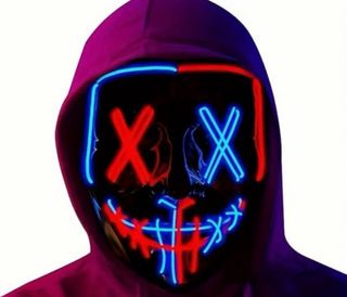 Máscara LED Halloween Carnaval